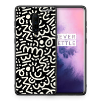 Thumbnail for Θήκη OnePlus 7 Pro Doodle Art από τη Smartfits με σχέδιο στο πίσω μέρος και μαύρο περίβλημα | OnePlus 7 Pro Doodle Art case with colorful back and black bezels