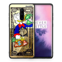 Thumbnail for Θήκη OnePlus 7 Pro Duck Money από τη Smartfits με σχέδιο στο πίσω μέρος και μαύρο περίβλημα | OnePlus 7 Pro Duck Money case with colorful back and black bezels