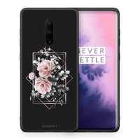 Thumbnail for Θήκη OnePlus 7 Pro Frame Flower από τη Smartfits με σχέδιο στο πίσω μέρος και μαύρο περίβλημα | OnePlus 7 Pro Frame Flower case with colorful back and black bezels