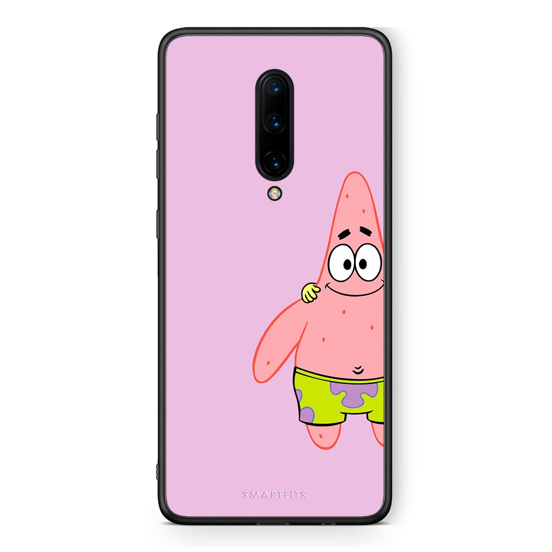 OnePlus 7 Pro  Friends Patrick θήκη από τη Smartfits με σχέδιο στο πίσω μέρος και μαύρο περίβλημα | Smartphone case with colorful back and black bezels by Smartfits