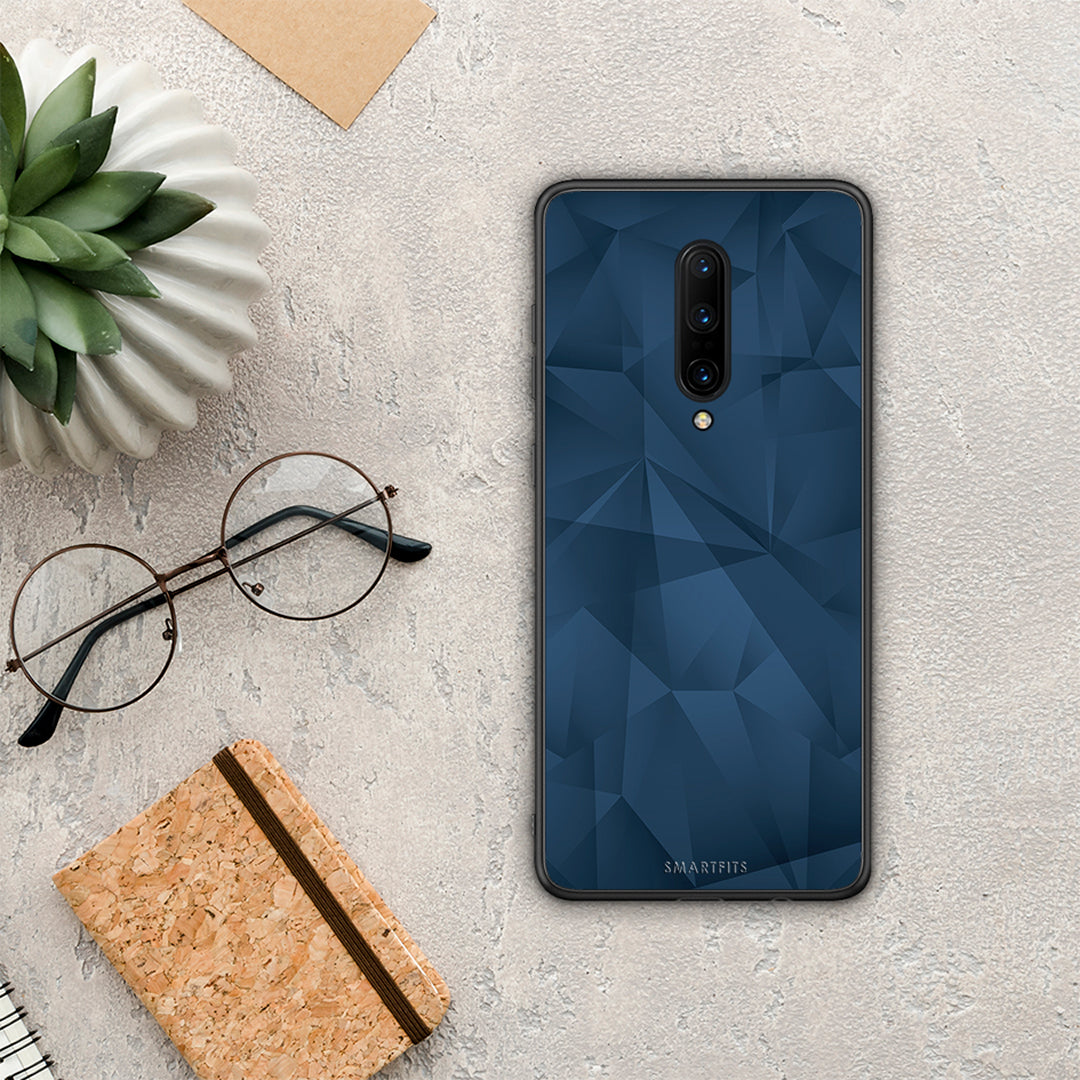 Geometric Blue Abstract - OnePlus 7 Pro case