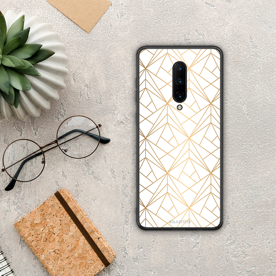 Geometric Luxury White - OnePlus 7 Pro θήκη