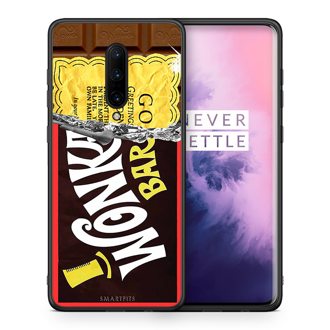 Θήκη OnePlus 7 Pro Golden Ticket από τη Smartfits με σχέδιο στο πίσω μέρος και μαύρο περίβλημα | OnePlus 7 Pro Golden Ticket case with colorful back and black bezels