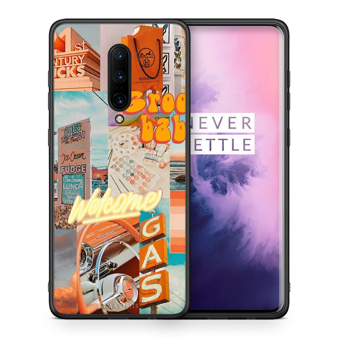 Θήκη Αγίου Βαλεντίνου OnePlus 7 Pro Groovy Babe από τη Smartfits με σχέδιο στο πίσω μέρος και μαύρο περίβλημα | OnePlus 7 Pro Groovy Babe case with colorful back and black bezels