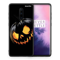 Thumbnail for Θήκη OnePlus 7 Pro Halloween Scary Pumpkin από τη Smartfits με σχέδιο στο πίσω μέρος και μαύρο περίβλημα | OnePlus 7 Pro Halloween Scary Pumpkin case with colorful back and black bezels