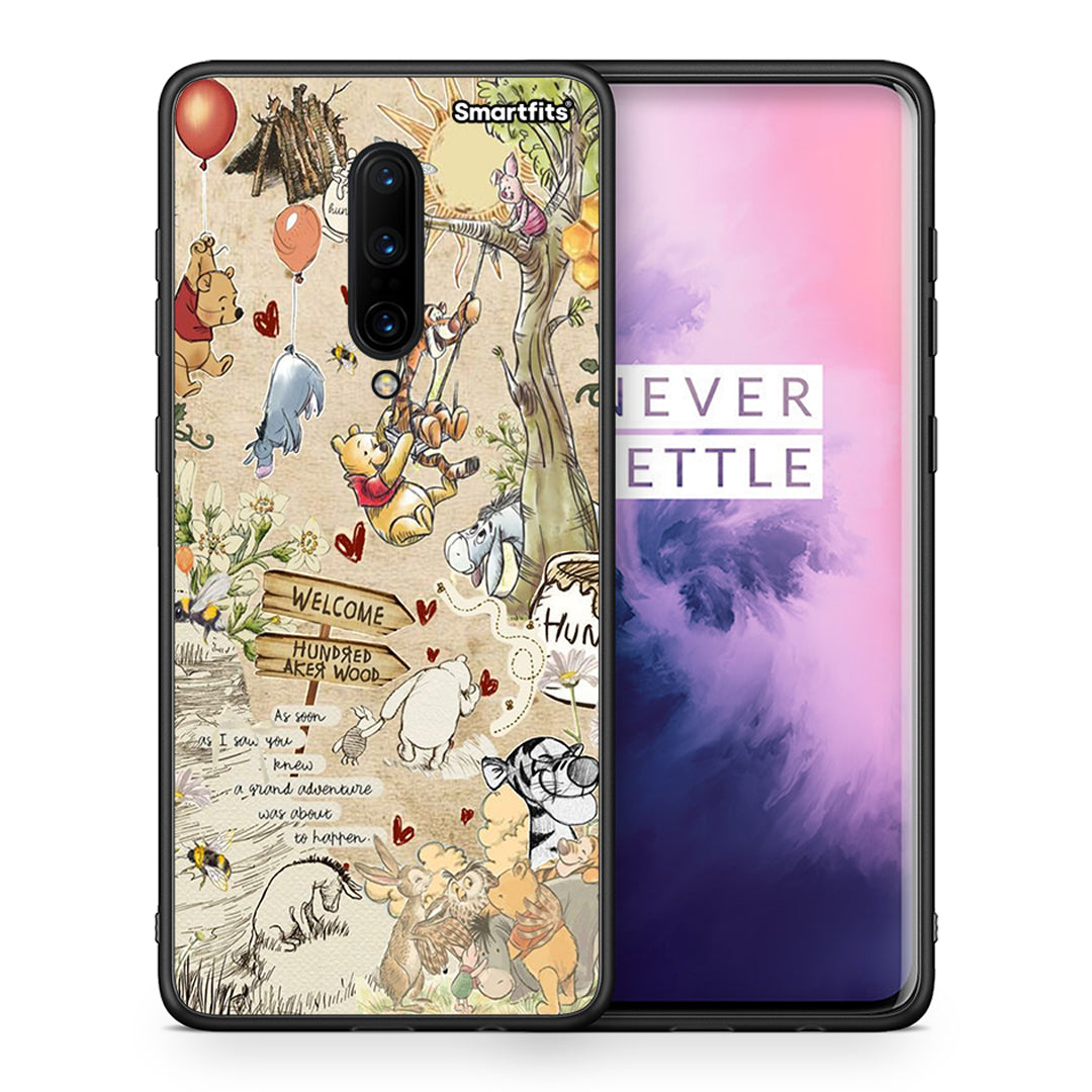 Θήκη OnePlus 7 Pro Happy Friends από τη Smartfits με σχέδιο στο πίσω μέρος και μαύρο περίβλημα | OnePlus 7 Pro Happy Friends case with colorful back and black bezels