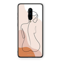 Thumbnail for OnePlus 7 Pro LineArt Woman θήκη από τη Smartfits με σχέδιο στο πίσω μέρος και μαύρο περίβλημα | Smartphone case with colorful back and black bezels by Smartfits