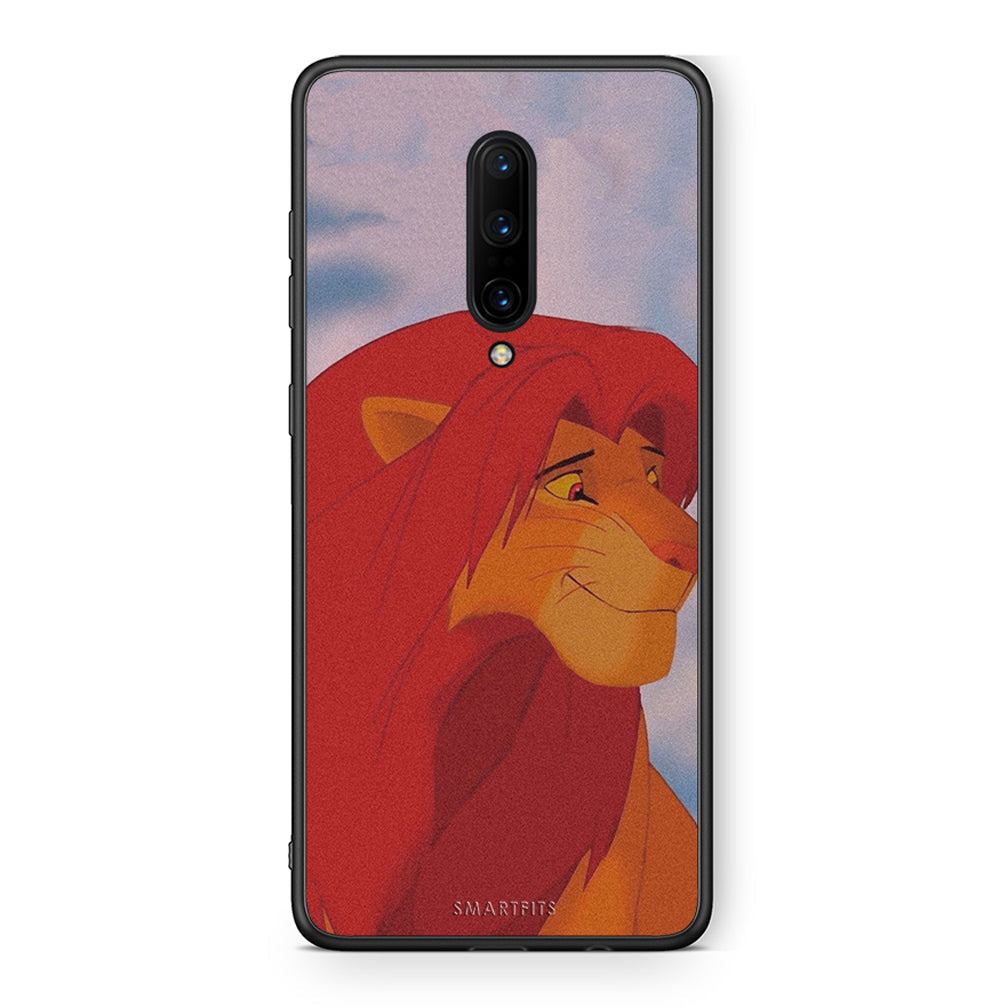 OnePlus 7 Pro Lion Love 1 Θήκη Αγίου Βαλεντίνου από τη Smartfits με σχέδιο στο πίσω μέρος και μαύρο περίβλημα | Smartphone case with colorful back and black bezels by Smartfits