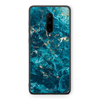 Thumbnail for OnePlus 7 Pro Marble Blue θήκη από τη Smartfits με σχέδιο στο πίσω μέρος και μαύρο περίβλημα | Smartphone case with colorful back and black bezels by Smartfits