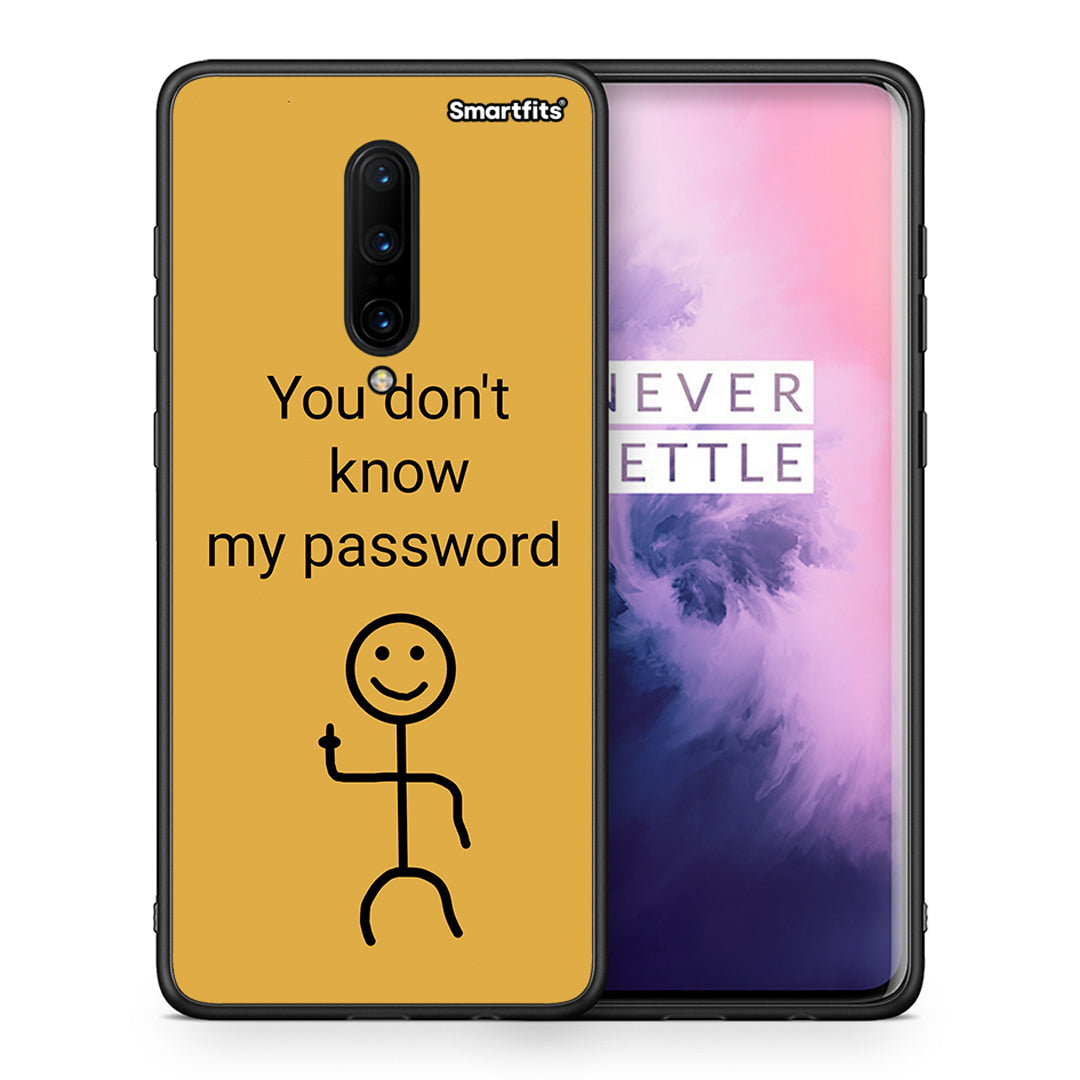 Θήκη OnePlus 7 Pro My Password από τη Smartfits με σχέδιο στο πίσω μέρος και μαύρο περίβλημα | OnePlus 7 Pro My Password case with colorful back and black bezels