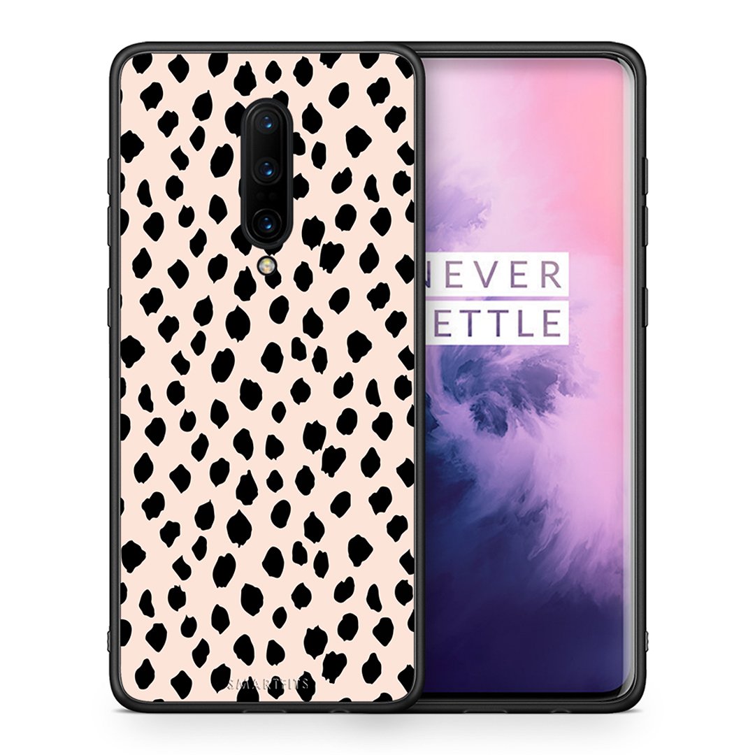 Θήκη OnePlus 7 Pro New Polka Dots από τη Smartfits με σχέδιο στο πίσω μέρος και μαύρο περίβλημα | OnePlus 7 Pro New Polka Dots case with colorful back and black bezels