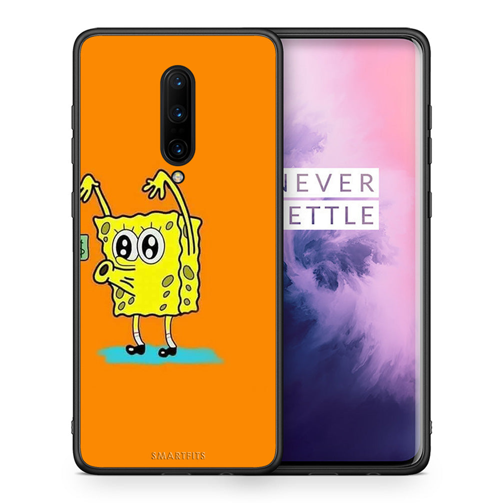 Θήκη Αγίου Βαλεντίνου OnePlus 7 Pro No Money 2 από τη Smartfits με σχέδιο στο πίσω μέρος και μαύρο περίβλημα | OnePlus 7 Pro No Money 2 case with colorful back and black bezels