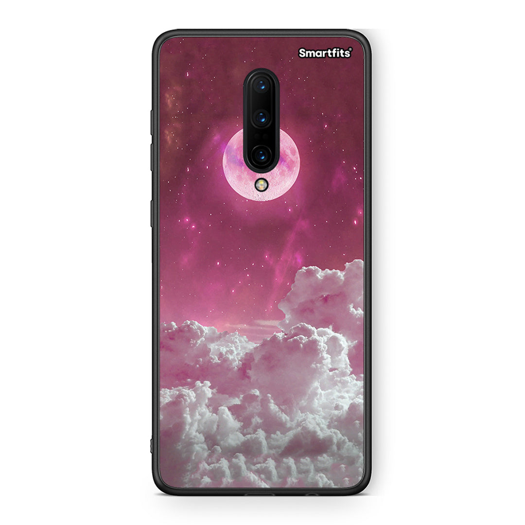 OnePlus 7 Pro Pink Moon Θήκη από τη Smartfits με σχέδιο στο πίσω μέρος και μαύρο περίβλημα | Smartphone case with colorful back and black bezels by Smartfits