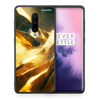 Thumbnail for Θήκη OnePlus 7 Pro Real Gold από τη Smartfits με σχέδιο στο πίσω μέρος και μαύρο περίβλημα | OnePlus 7 Pro Real Gold case with colorful back and black bezels