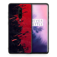 Thumbnail for Θήκη Αγίου Βαλεντίνου OnePlus 7 Pro Red Paint από τη Smartfits με σχέδιο στο πίσω μέρος και μαύρο περίβλημα | OnePlus 7 Pro Red Paint case with colorful back and black bezels