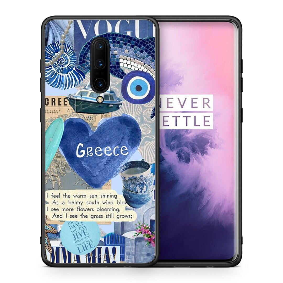 Θήκη OnePlus 7 Pro Summer In Greece από τη Smartfits με σχέδιο στο πίσω μέρος και μαύρο περίβλημα | OnePlus 7 Pro Summer In Greece case with colorful back and black bezels