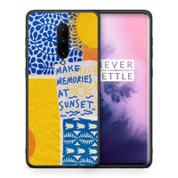 Thumbnail for Θήκη OnePlus 7 Pro Sunset Memories από τη Smartfits με σχέδιο στο πίσω μέρος και μαύρο περίβλημα | OnePlus 7 Pro Sunset Memories case with colorful back and black bezels