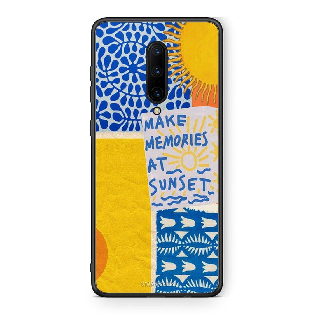 OnePlus 7 Pro Sunset Memories Θήκη από τη Smartfits με σχέδιο στο πίσω μέρος και μαύρο περίβλημα | Smartphone case with colorful back and black bezels by Smartfits