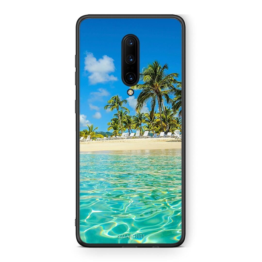 OnePlus 7 Pro Tropical Vibes Θήκη από τη Smartfits με σχέδιο στο πίσω μέρος και μαύρο περίβλημα | Smartphone case with colorful back and black bezels by Smartfits