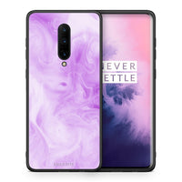 Thumbnail for Θήκη OnePlus 7 Pro Lavender Watercolor από τη Smartfits με σχέδιο στο πίσω μέρος και μαύρο περίβλημα | OnePlus 7 Pro Lavender Watercolor case with colorful back and black bezels