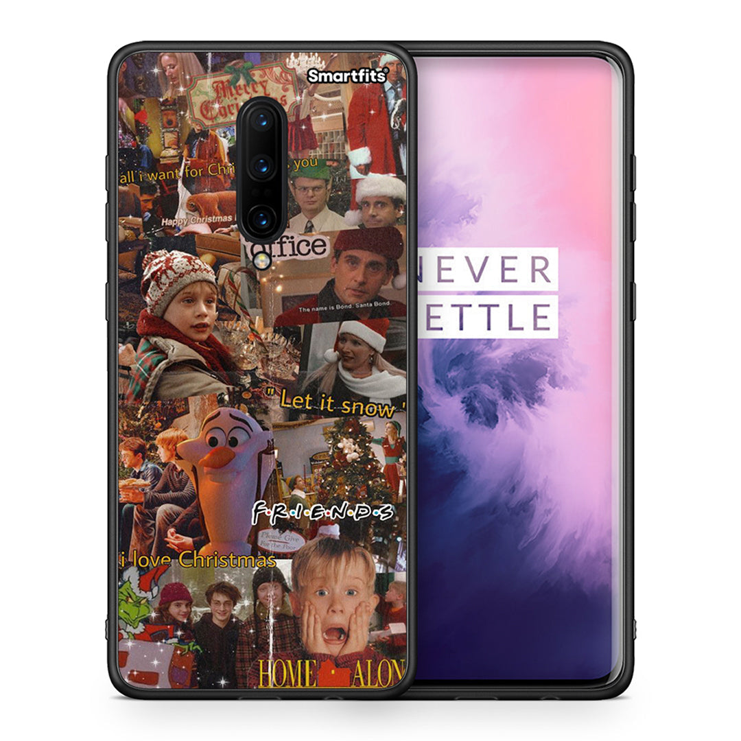 Θήκη OnePlus 7 Pro Xmas Wishes από τη Smartfits με σχέδιο στο πίσω μέρος και μαύρο περίβλημα | OnePlus 7 Pro Xmas Wishes case with colorful back and black bezels