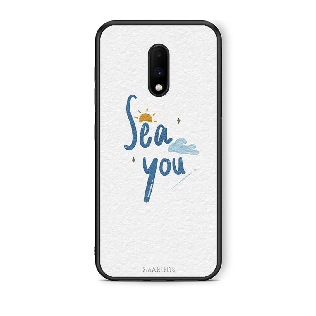 OnePlus 7 Sea You Θήκη από τη Smartfits με σχέδιο στο πίσω μέρος και μαύρο περίβλημα | Smartphone case with colorful back and black bezels by Smartfits