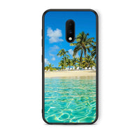 Thumbnail for OnePlus 7 Tropical Vibes Θήκη από τη Smartfits με σχέδιο στο πίσω μέρος και μαύρο περίβλημα | Smartphone case with colorful back and black bezels by Smartfits