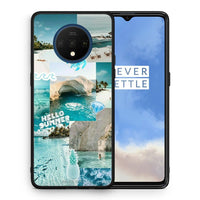 Thumbnail for Θήκη OnePlus 7T Aesthetic Summer από τη Smartfits με σχέδιο στο πίσω μέρος και μαύρο περίβλημα | OnePlus 7T Aesthetic Summer case with colorful back and black bezels