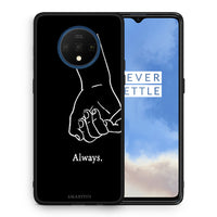 Thumbnail for Θήκη Αγίου Βαλεντίνου OnePlus 7T Always & Forever 1 από τη Smartfits με σχέδιο στο πίσω μέρος και μαύρο περίβλημα | OnePlus 7T Always & Forever 1 case with colorful back and black bezels