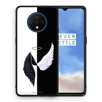 Thumbnail for Θήκη OnePlus 7T Angels Demons από τη Smartfits με σχέδιο στο πίσω μέρος και μαύρο περίβλημα | OnePlus 7T Angels Demons case with colorful back and black bezels