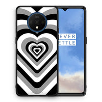 Thumbnail for Θήκη OnePlus 7T Black Hearts από τη Smartfits με σχέδιο στο πίσω μέρος και μαύρο περίβλημα | OnePlus 7T Black Hearts case with colorful back and black bezels