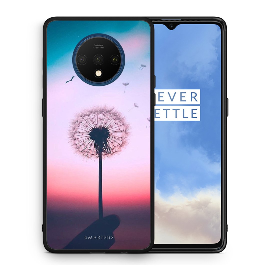 Θήκη OnePlus 7T Wish Boho από τη Smartfits με σχέδιο στο πίσω μέρος και μαύρο περίβλημα | OnePlus 7T Wish Boho case with colorful back and black bezels