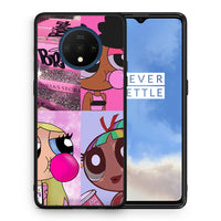 Thumbnail for Θήκη Αγίου Βαλεντίνου OnePlus 7T Bubble Girls από τη Smartfits με σχέδιο στο πίσω μέρος και μαύρο περίβλημα | OnePlus 7T Bubble Girls case with colorful back and black bezels