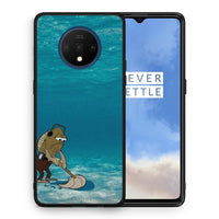 Thumbnail for Θήκη OnePlus 7T Clean The Ocean από τη Smartfits με σχέδιο στο πίσω μέρος και μαύρο περίβλημα | OnePlus 7T Clean The Ocean case with colorful back and black bezels
