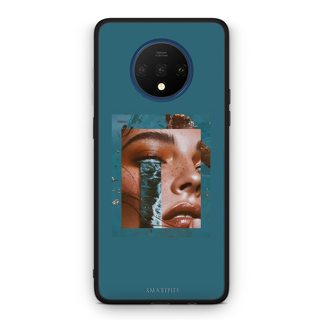 OnePlus 7T Cry An Ocean θήκη από τη Smartfits με σχέδιο στο πίσω μέρος και μαύρο περίβλημα | Smartphone case with colorful back and black bezels by Smartfits