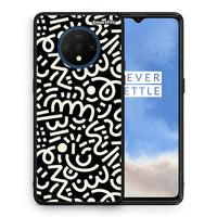 Thumbnail for Θήκη OnePlus 7T Doodle Art από τη Smartfits με σχέδιο στο πίσω μέρος και μαύρο περίβλημα | OnePlus 7T Doodle Art case with colorful back and black bezels