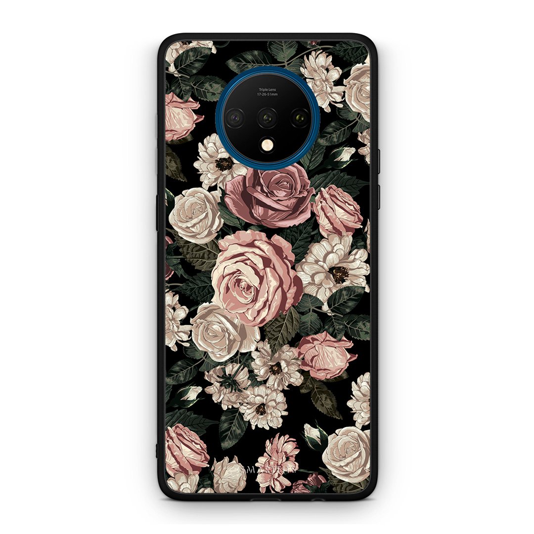 4 - OnePlus 7T Wild Roses Flower case, cover, bumper