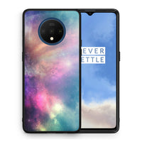 Thumbnail for Θήκη OnePlus 7T Rainbow Galaxy από τη Smartfits με σχέδιο στο πίσω μέρος και μαύρο περίβλημα | OnePlus 7T Rainbow Galaxy case with colorful back and black bezels