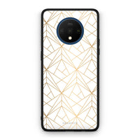 Thumbnail for 111 - OnePlus 7T  Luxury White Geometric case, cover, bumper