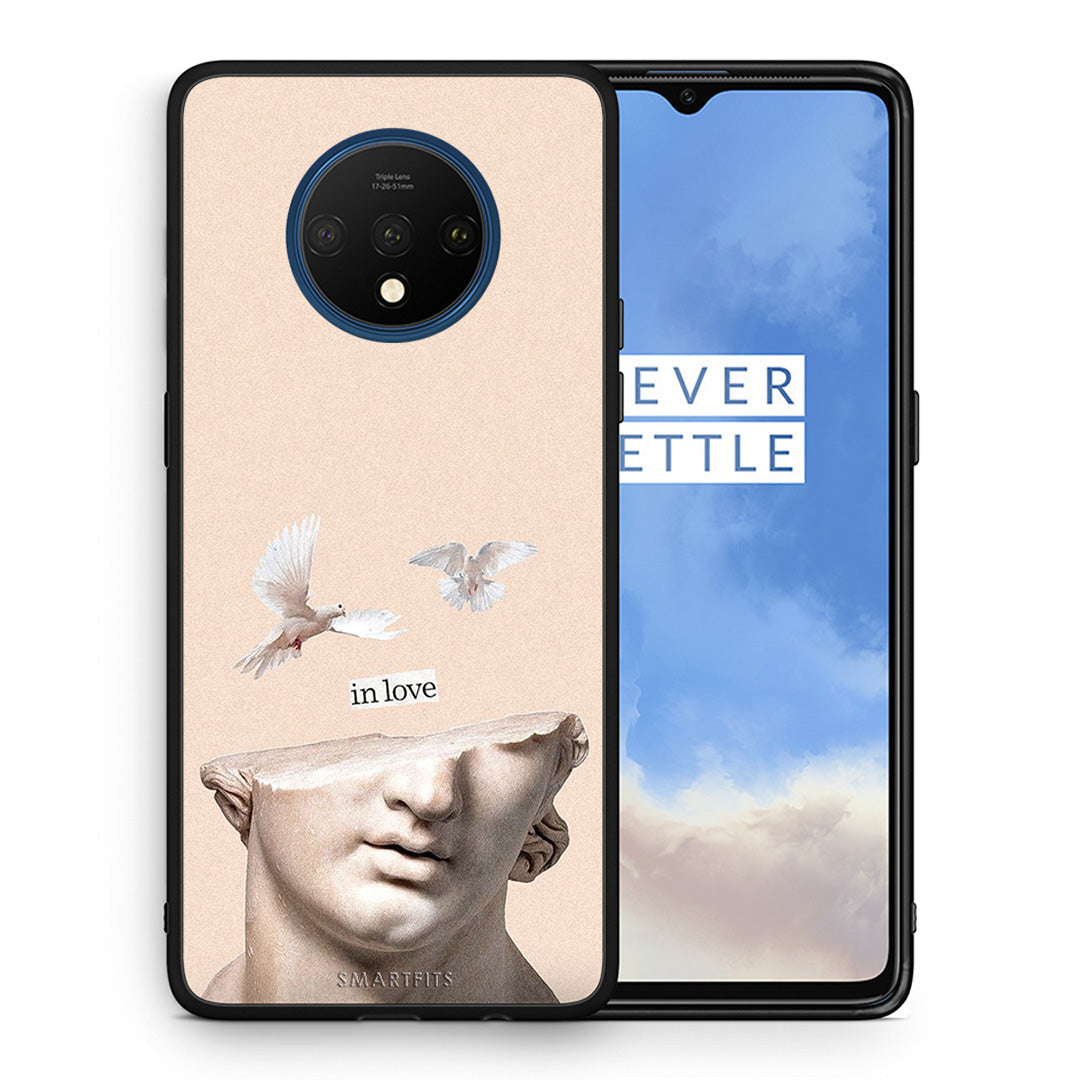 Θήκη OnePlus 7T In Love από τη Smartfits με σχέδιο στο πίσω μέρος και μαύρο περίβλημα | OnePlus 7T In Love case with colorful back and black bezels