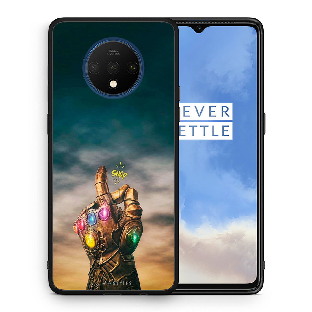 Θήκη OnePlus 7T Infinity Snap από τη Smartfits με σχέδιο στο πίσω μέρος και μαύρο περίβλημα | OnePlus 7T Infinity Snap case with colorful back and black bezels