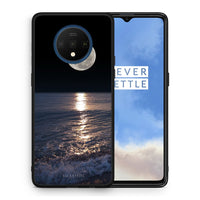 Thumbnail for Θήκη OnePlus 7T Moon Landscape από τη Smartfits με σχέδιο στο πίσω μέρος και μαύρο περίβλημα | OnePlus 7T Moon Landscape case with colorful back and black bezels
