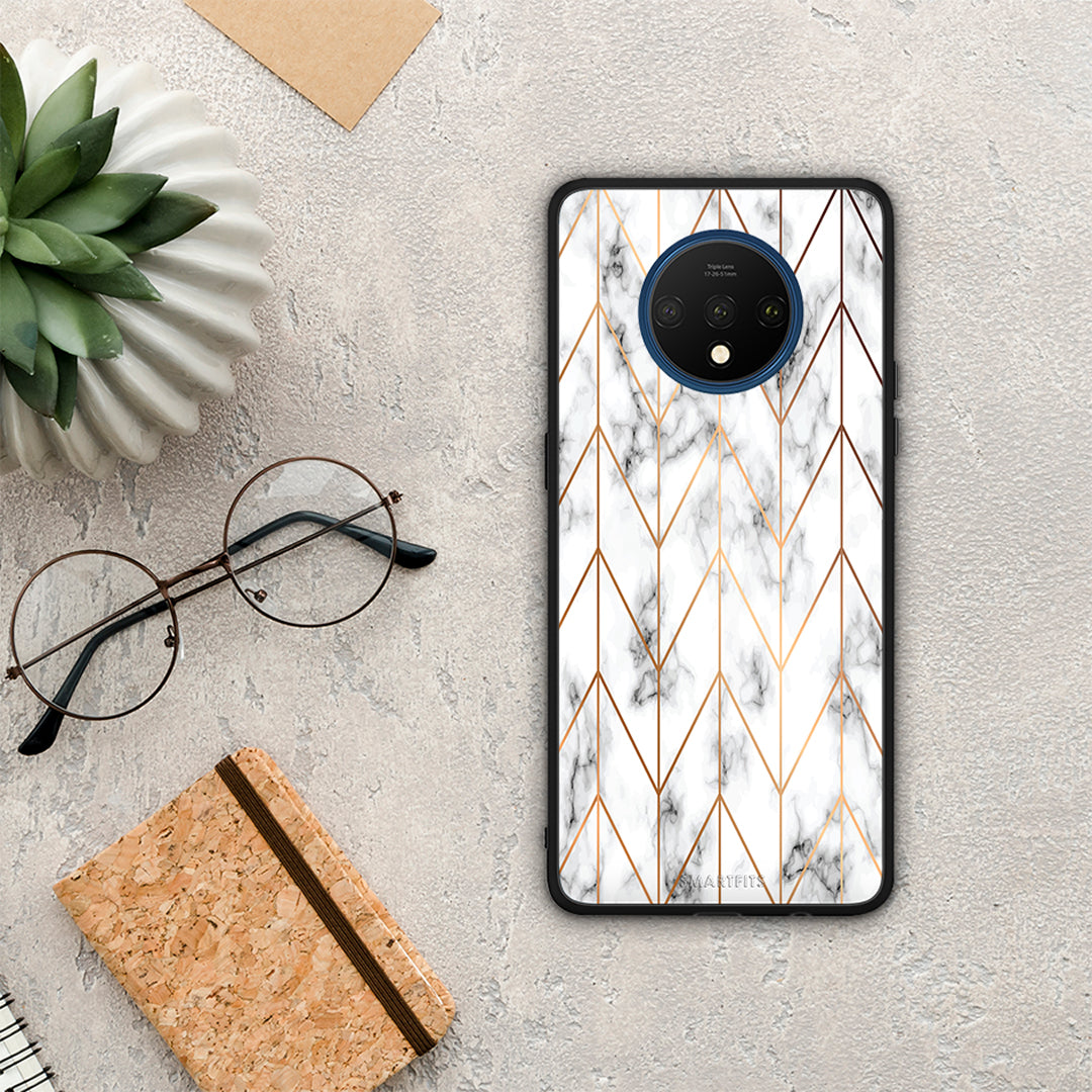 Marble Gold Geometric - OnePlus 7T case