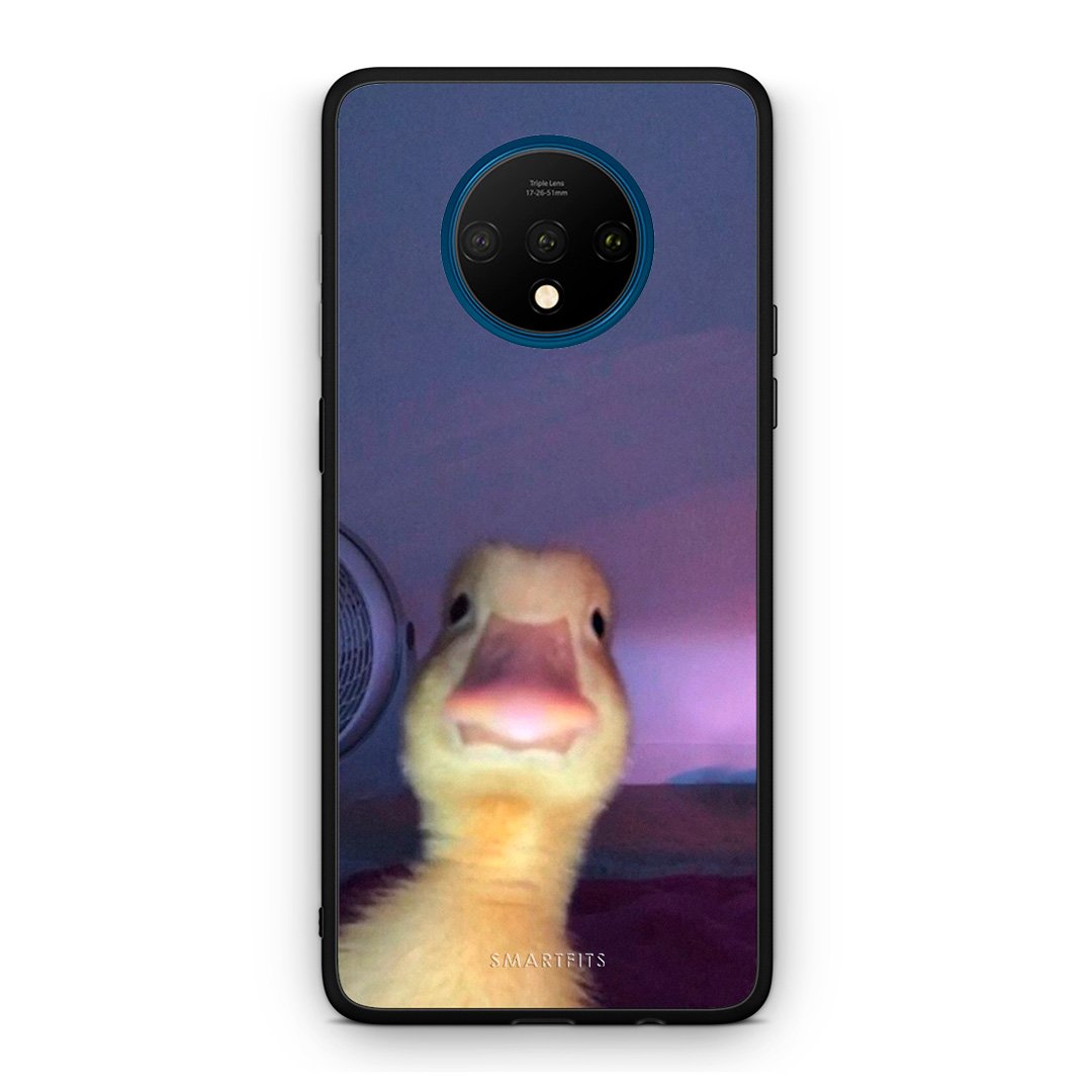 OnePlus 7T Meme Duck θήκη από τη Smartfits με σχέδιο στο πίσω μέρος και μαύρο περίβλημα | Smartphone case with colorful back and black bezels by Smartfits