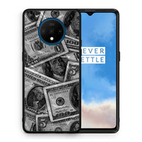 Thumbnail for Θήκη OnePlus 7T Money Dollars από τη Smartfits με σχέδιο στο πίσω μέρος και μαύρο περίβλημα | OnePlus 7T Money Dollars case with colorful back and black bezels