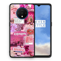 Thumbnail for Θήκη Αγίου Βαλεντίνου OnePlus 7T Pink Love από τη Smartfits με σχέδιο στο πίσω μέρος και μαύρο περίβλημα | OnePlus 7T Pink Love case with colorful back and black bezels