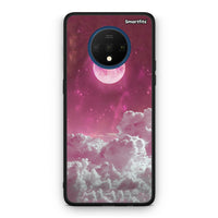 Thumbnail for OnePlus 7T Pink Moon Θήκη από τη Smartfits με σχέδιο στο πίσω μέρος και μαύρο περίβλημα | Smartphone case with colorful back and black bezels by Smartfits