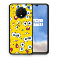 Thumbnail for Θήκη OnePlus 7T Sponge PopArt από τη Smartfits με σχέδιο στο πίσω μέρος και μαύρο περίβλημα | OnePlus 7T Sponge PopArt case with colorful back and black bezels