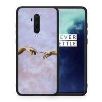 Thumbnail for Θήκη OnePlus 7T Pro Adam Hand από τη Smartfits με σχέδιο στο πίσω μέρος και μαύρο περίβλημα | OnePlus 7T Pro Adam Hand case with colorful back and black bezels