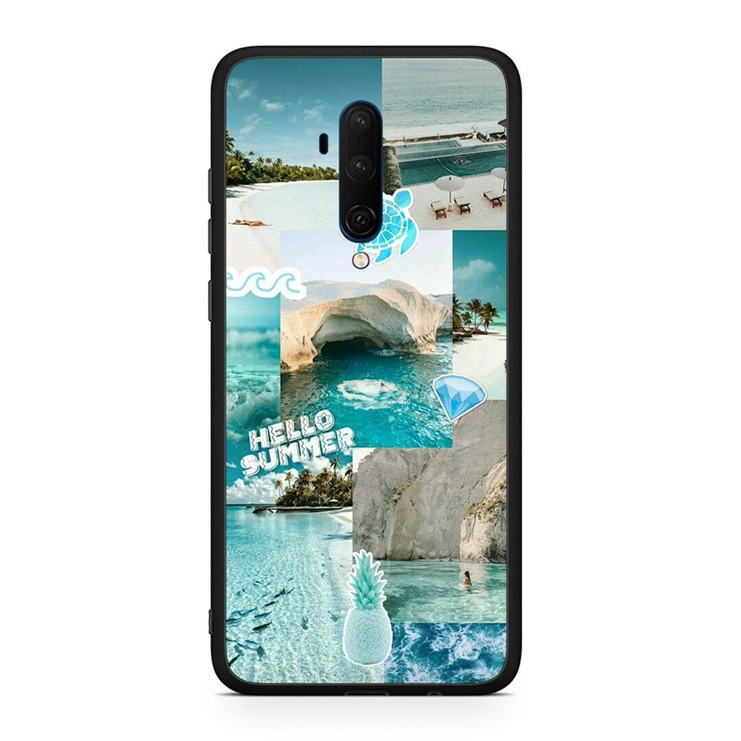 OnePlus 7T Pro Aesthetic Summer Θήκη από τη Smartfits με σχέδιο στο πίσω μέρος και μαύρο περίβλημα | Smartphone case with colorful back and black bezels by Smartfits